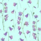 Bluebells on greenish blue