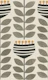 retro vertical flowers - taupe leaves