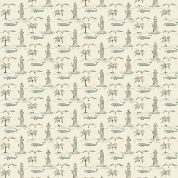 Lighthouses with whales