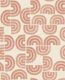 Pink Clay Textured Arches on Cream