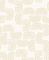 Beige Arches on Creamy White wallpaper