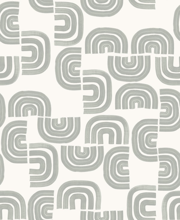 Gray Arches on Cream