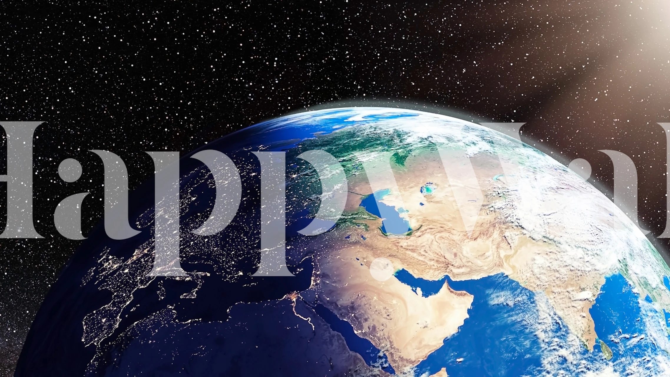 Detail of Earth from space showing blue and green colors wallpaper