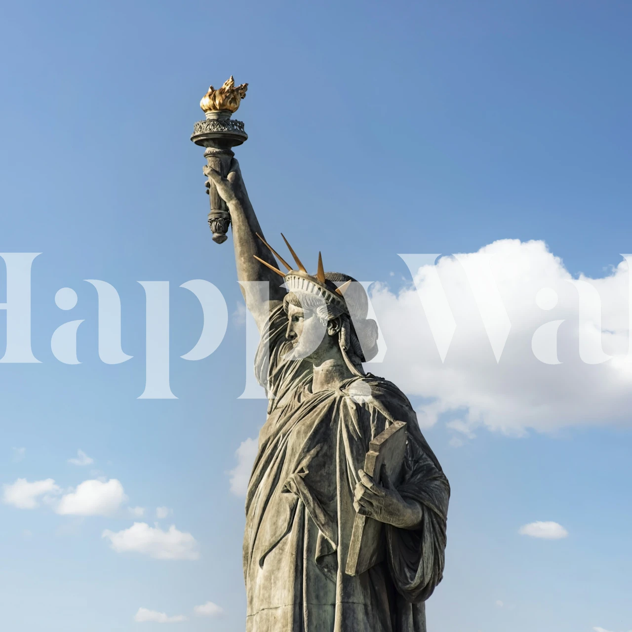 Statue of Liberty tapet i et rom