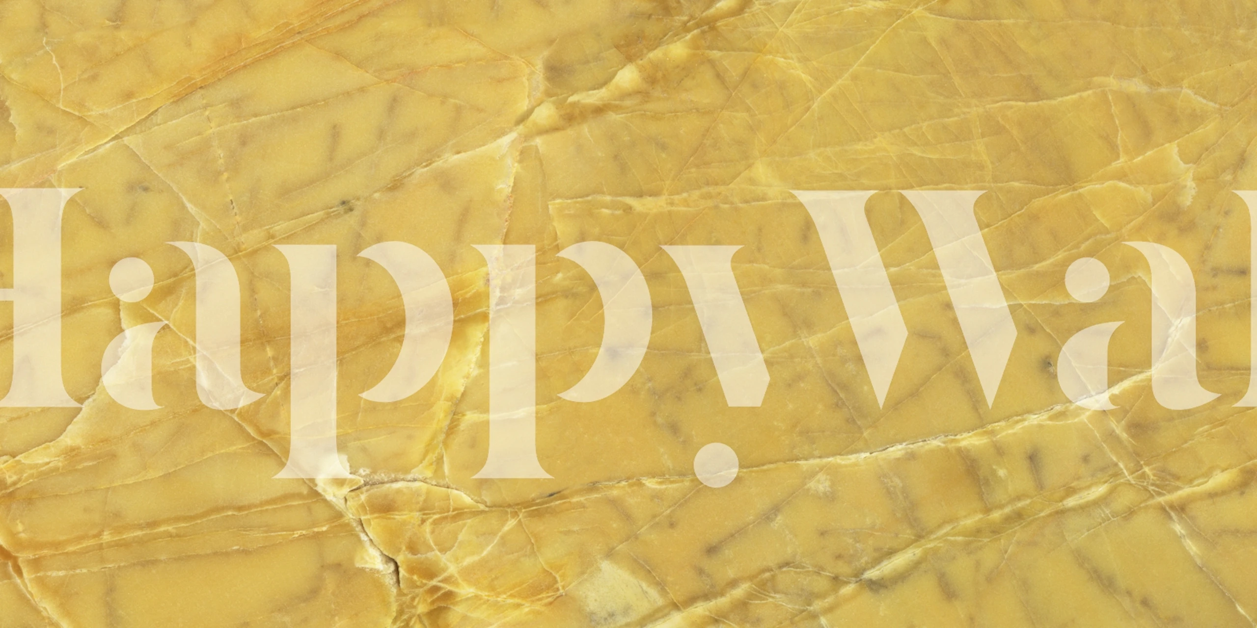 Gold yellow natural stone textures wallpaper in a room