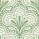 Ornamental scallops pattern, sage / 3069B