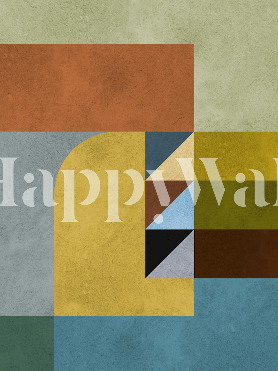 Contemporary art carta da parati in una stanza elegante