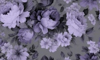 Nostalgic Flower Garden Cottagecore Purple tapety