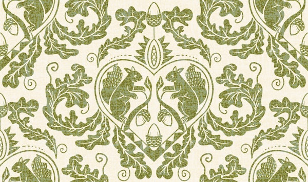 Squirrels in a Heart shaped Medaillon