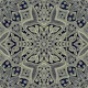 Golden linear Mandala pattern