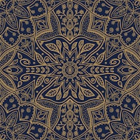 Lineart hand drawn bronze Mandala ταπετσαρία