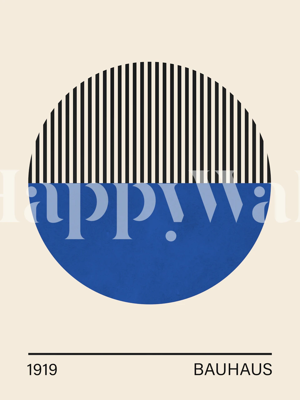 Bauhaus poster 4 papel de parede em um quarto