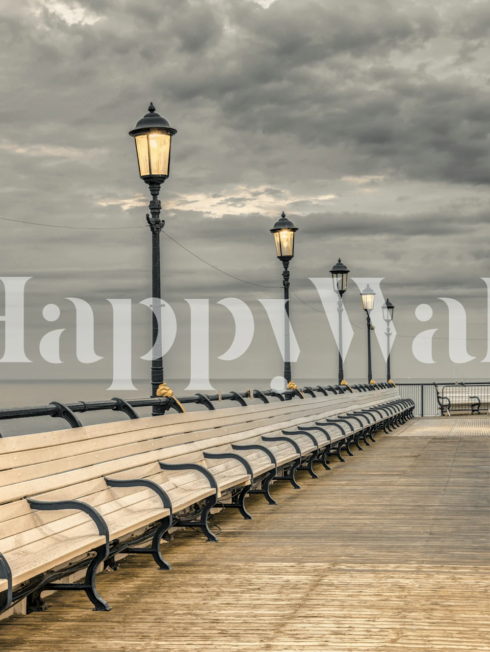 Papel tapiz Eastbourne jetty en una habitación