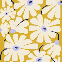 Daisy Fresh - yellow peri tapet