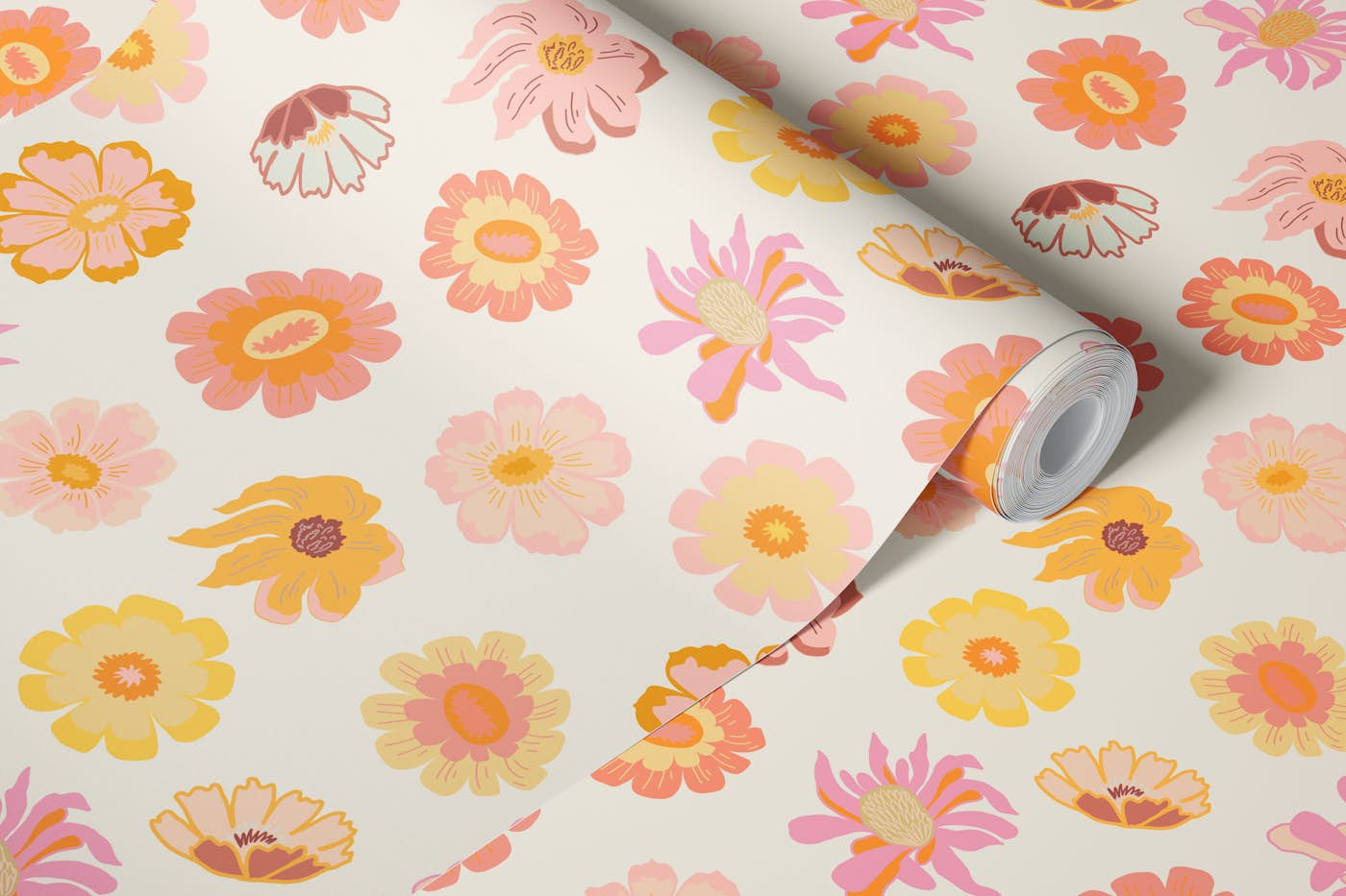 Dreamy Floral Symphony wallpaper roll