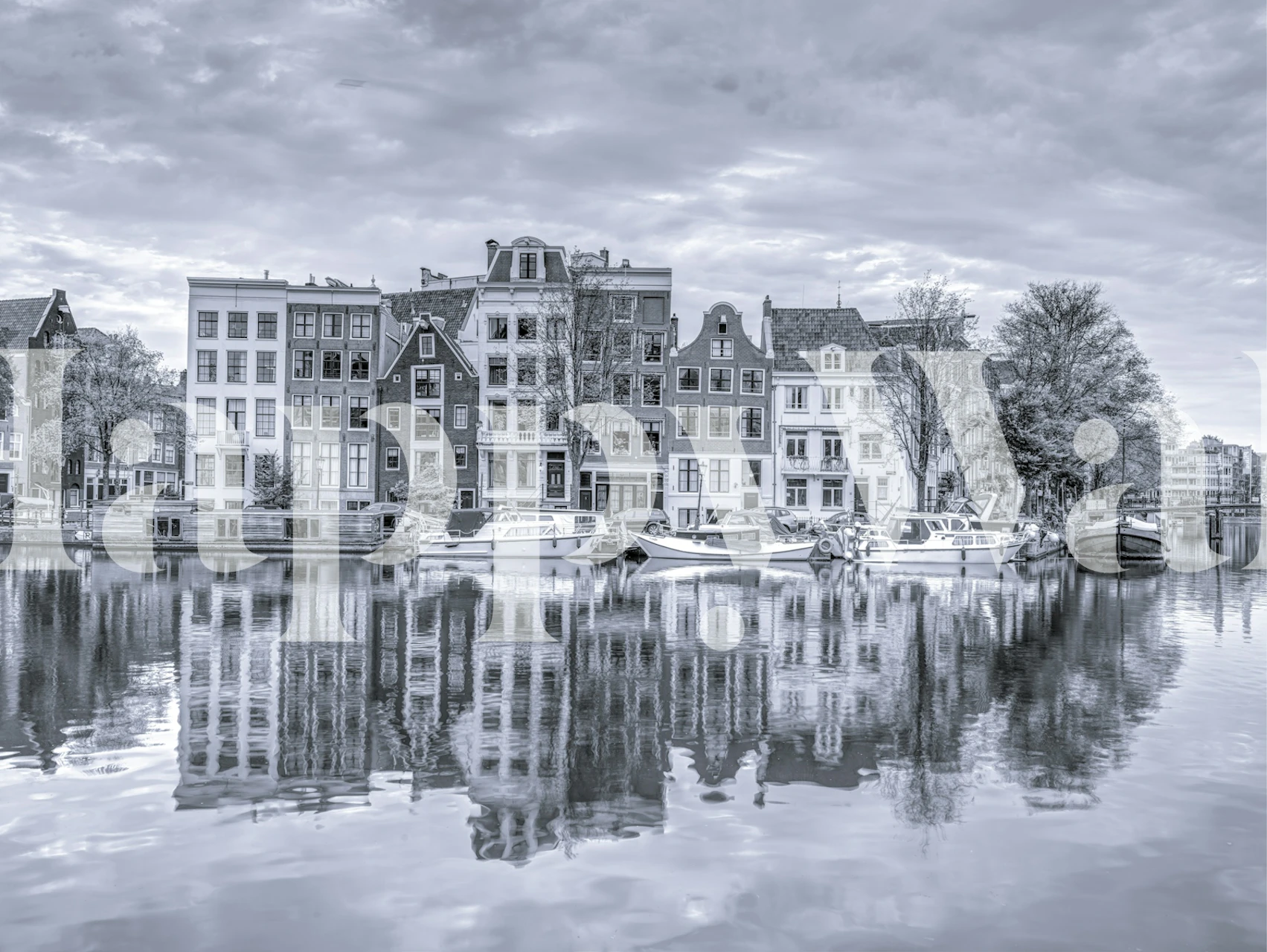 Amsterdam's Iconic Facades tapet i et rom