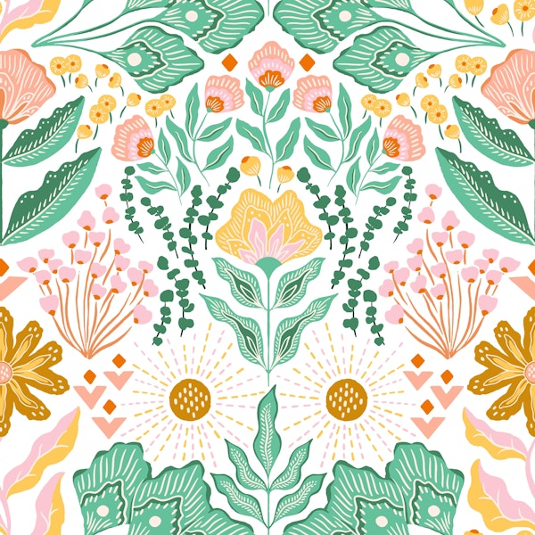 Vivid Wanderer Folk Floral