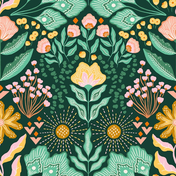 Vivid Wanderer - Dark Folk Floral