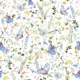 Blue Scandinavian Midsummer Flowers Meadow