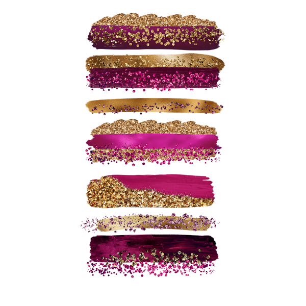 Gold Purple Metal Strokes