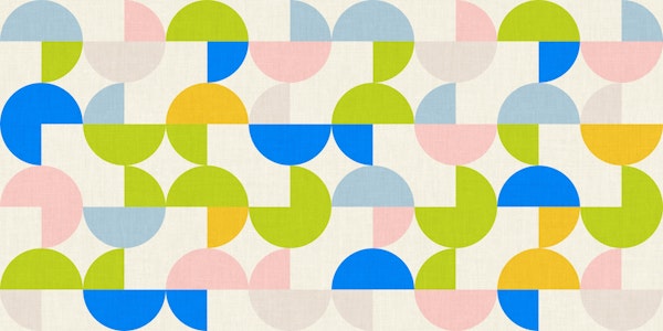 semicircles concept summer pastel