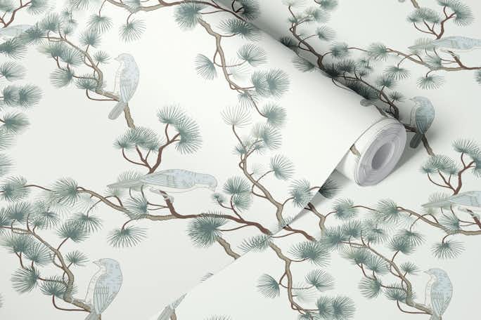 Birdsongs, Chinoiserie Woodlandwallpaper roll
