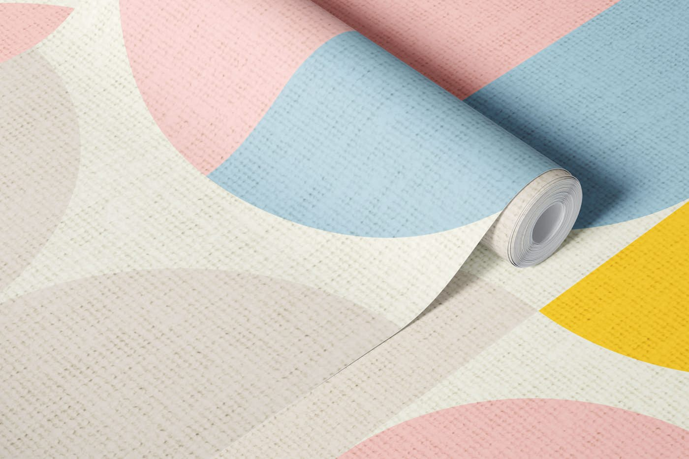 semicircles concept summer pastel 5 wallpaper roll