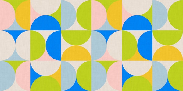 semicircles geometric concept summer pastel 6