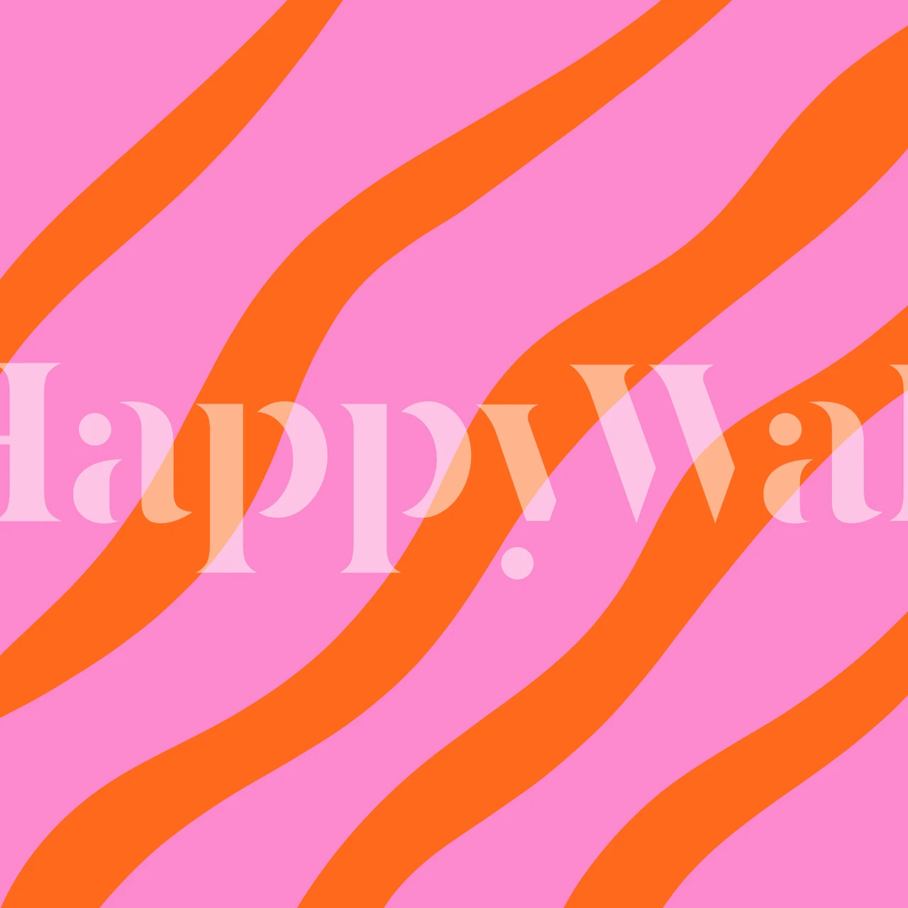 Abstract wavy lines oranssissa ja vaaleanpunaisessa tapetissa