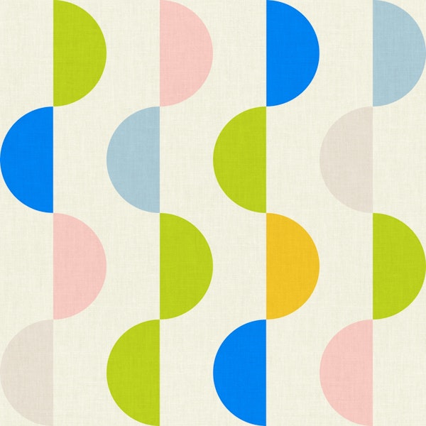 semicircles concept summer pattern pastel 1