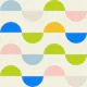 semicircles concept summer pattern pastel 3