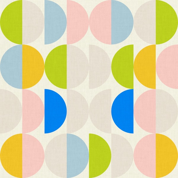 semicircles concept summer pattern pastel 4