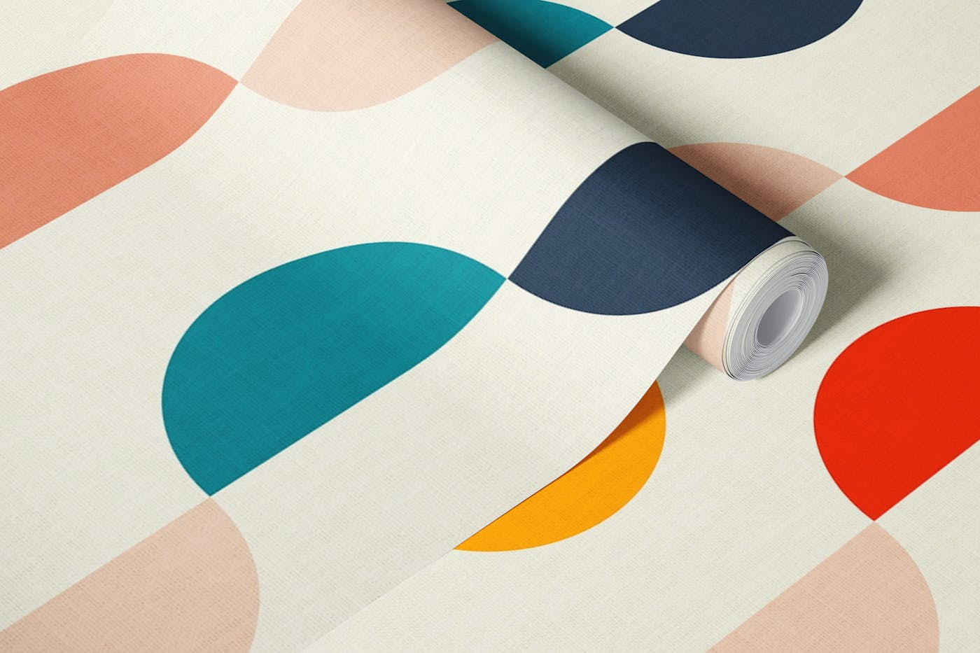 semicircles concept summer pattern vivid 2 wallpaper roll