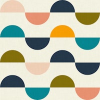 semicircles concept summer pattern vivid 3 carta da parati