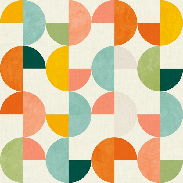 semicircles concept summer pattern vivid 5