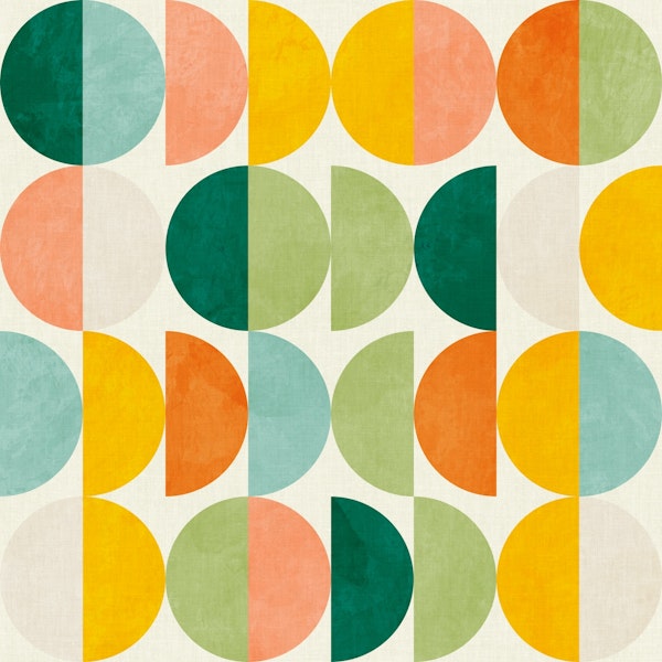 semicircles concept summer pattern vivid 6
