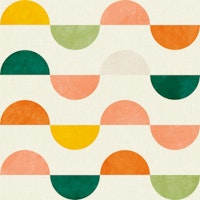 semicircles concept summer pattern vivid 8 carta da parati