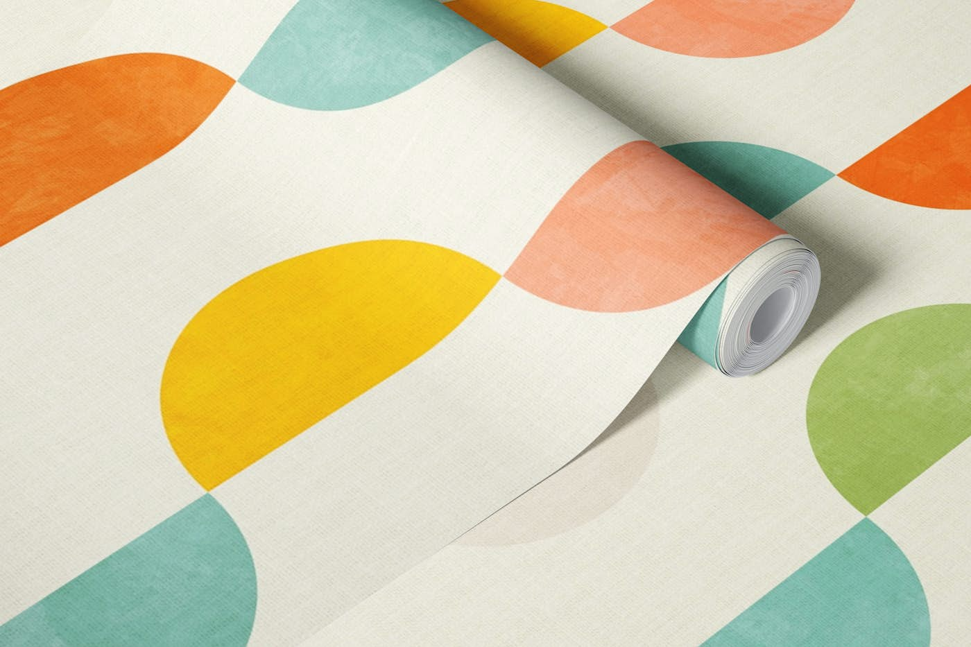 semicircles concept summer pattern vivid 9 wallpaper roll