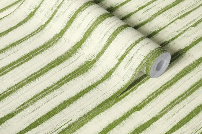 Textured Stripes Greenwallpaper roll