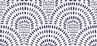 Scallops, Navy Blue on White ταπετσαρία