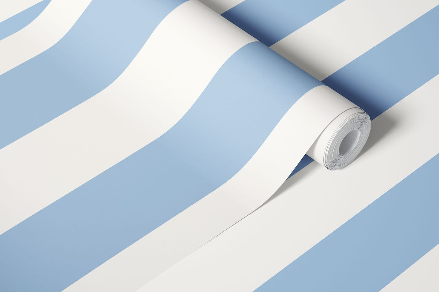 Sky Blue Stripe wallpaper roll