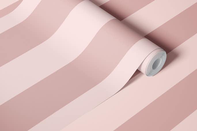 Monochrome Dusty Pink Stripewallpaper roll