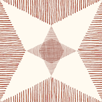 Mid Century Modern Stars, Rust ταπετσαρία
