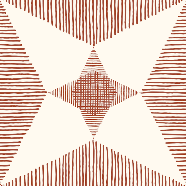 Mid Century Modern Stars, Rust