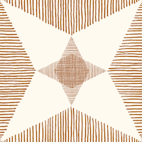 Mid Century Modern Star, Golden Brown ταπετσαρία