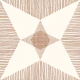 Mid Century Modern Star, Golden Brown