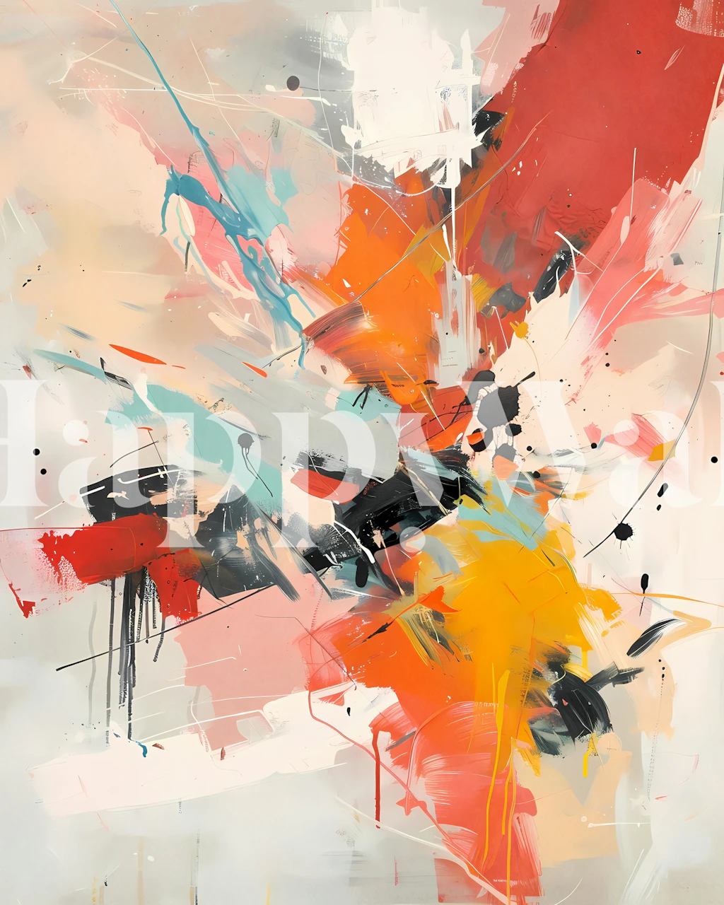 Design de papel de parede abstrato colorido