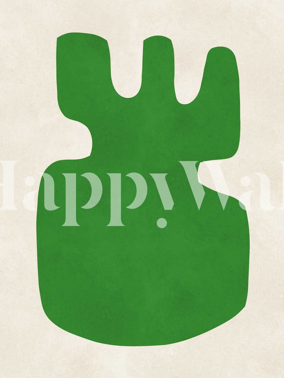 Geometric modern art wallpaper displayed in a room