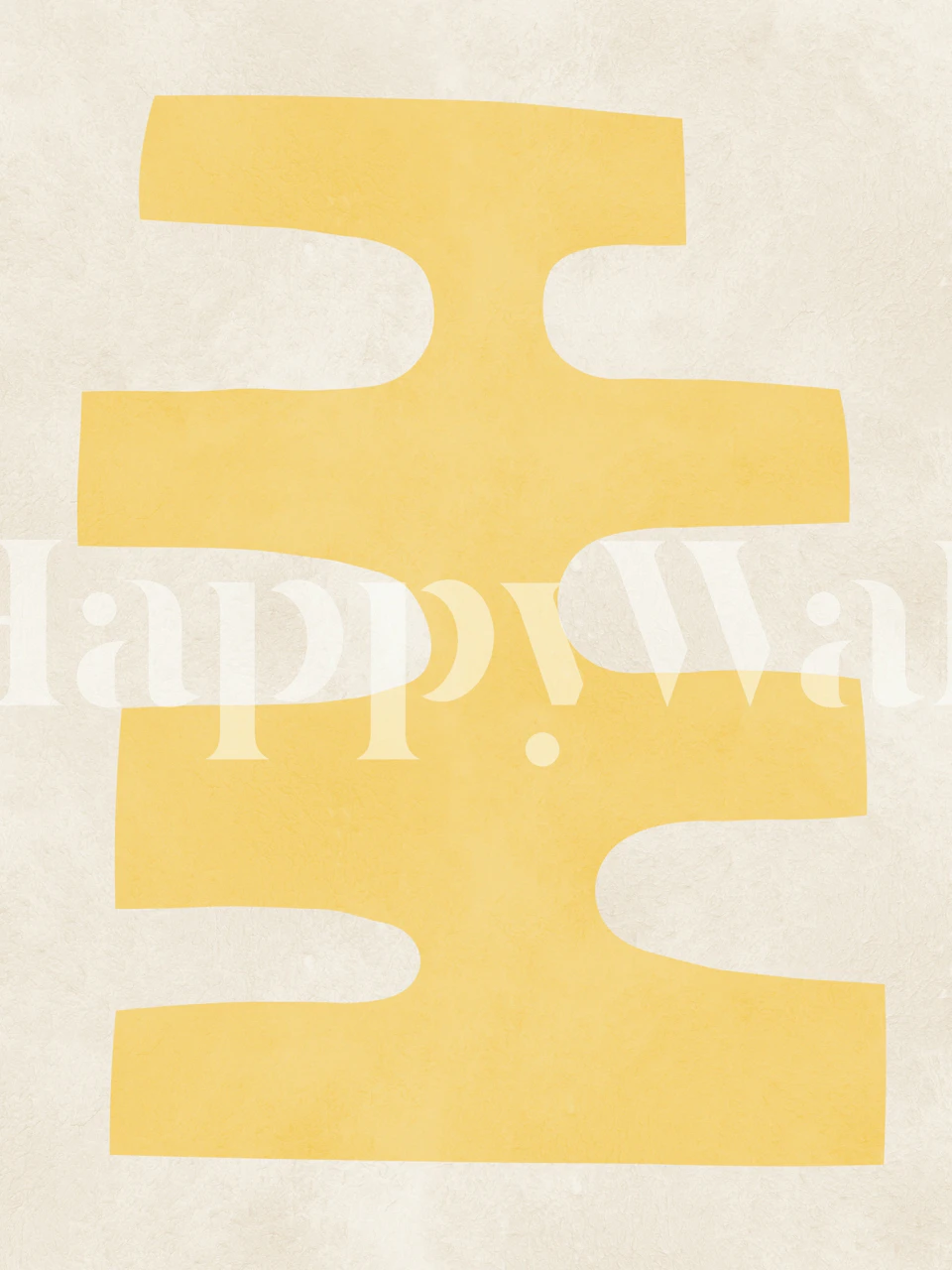 Geometric modern art wallpaper in a room