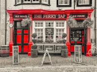 Street cafe carta da parati